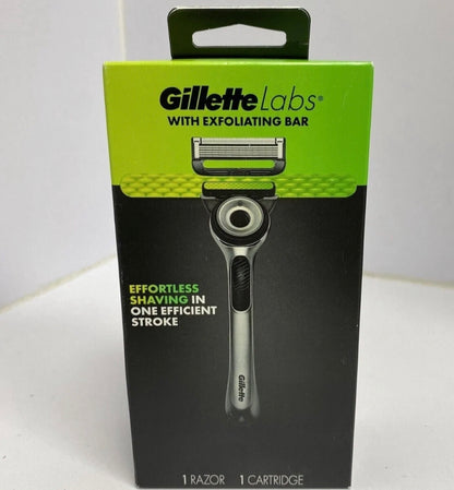 GilletteLabs with Exfoliating Bar Razor (დანადგარი + 2 პირი) ჯილეტი