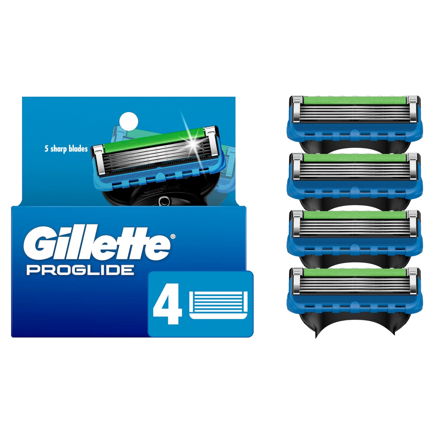 Gillette Fusion 5 PRO საპარსი პირი 4 ცალი (ჯილეტი)