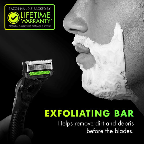 GilletteLabs with Exfoliating Bar Razor (დანადგარი + 2 პირი) ჯილეტი