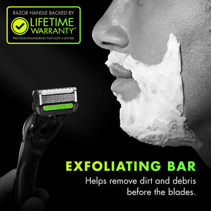 GilletteLabs with Exfoliating Bar Razor (დანადგარი + 2 პირი) ჯილეტი